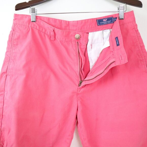 Vineyard Vines Men's Size 35 9" Summer Club Shorts Classic Fit Pink - Picture 3 of 9